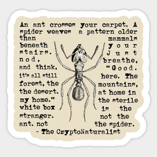 Ants Sticker by Cryptonaturalist